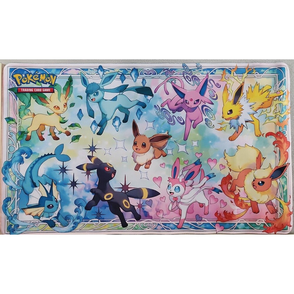 Pokémon Eeveelutions TCG Playmat - Eevee & All Evolutions Desk Mat
